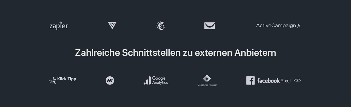 Verschiedene Integrationen für Ablefy