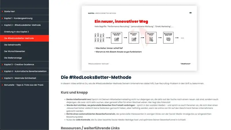 Social Recruting Masterclass Beispiel Methode