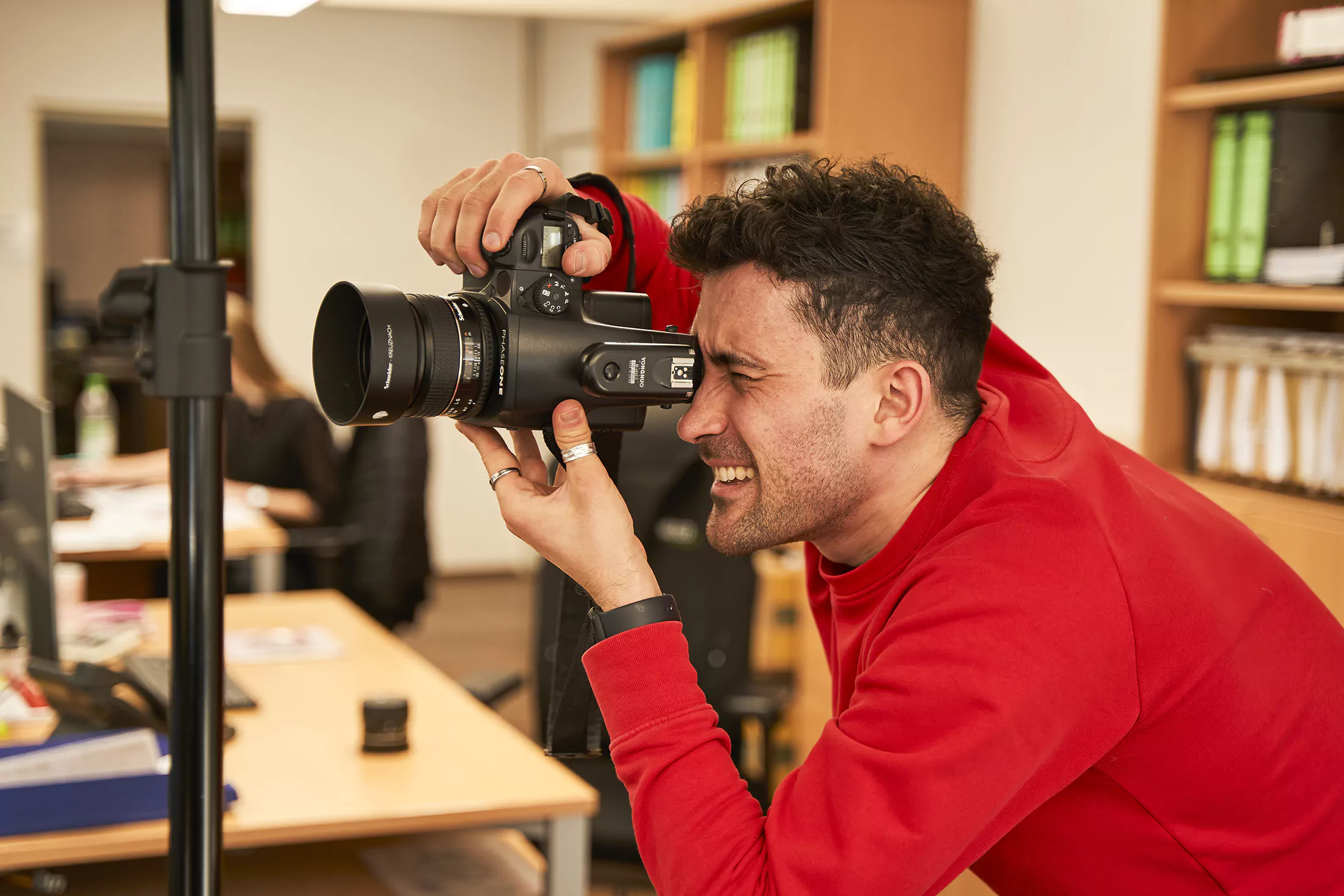Eindrücke während der Arbeit bei einem Fotoshootings der RedForest GmbH
