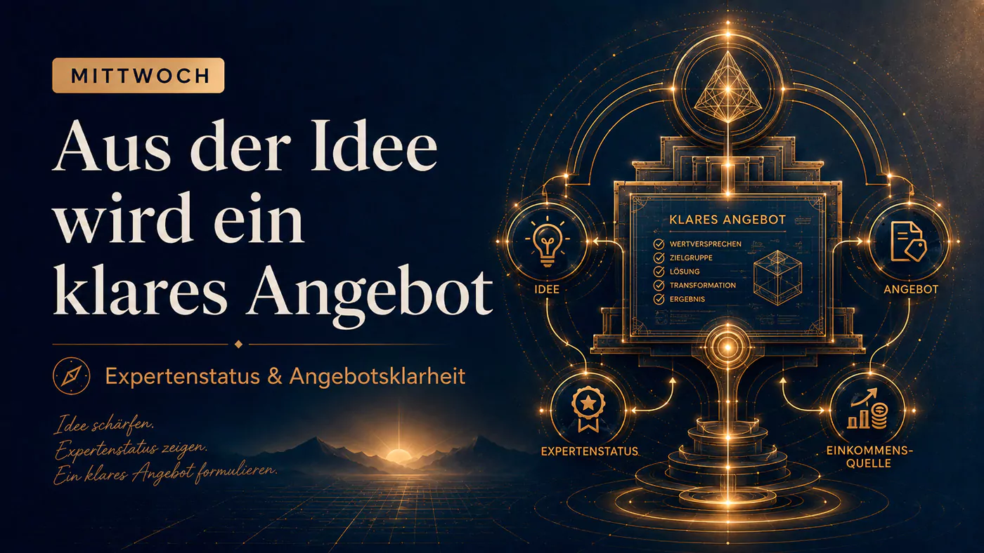 Mit Human Design aus einer Idee ein klares Angebot entwickeln: Positionierung schärfen, Nutzen definieren und passende Kunden ansprechen