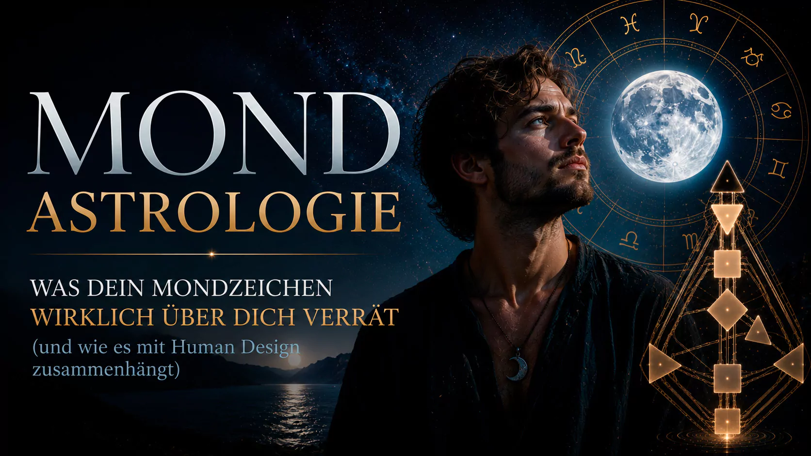 Mond in der Astrologie erklärt: Was dein Mondzeichen über Gefühle, Bedürfnisse, Intuition und seine Bedeutung im Human Design verrät