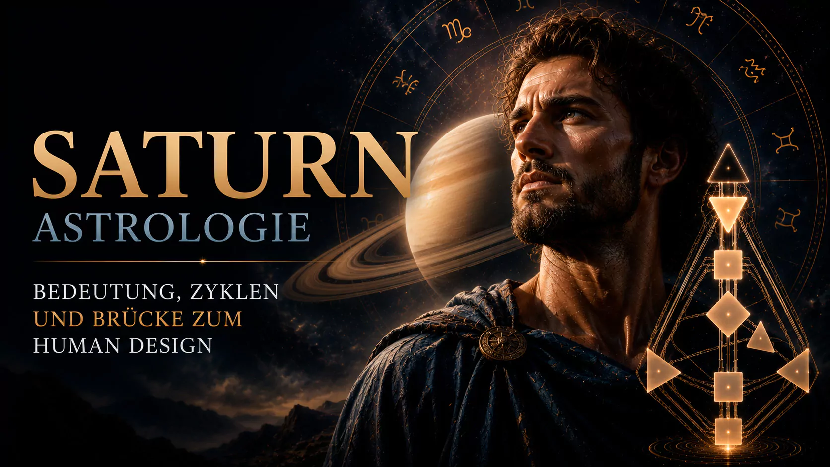 Saturn in der Astrologie erklärt: Bedeutung, Lebenslektionen, Verantwortung, Reife, astrologische Zyklen und seine Verbindung zum Human Design