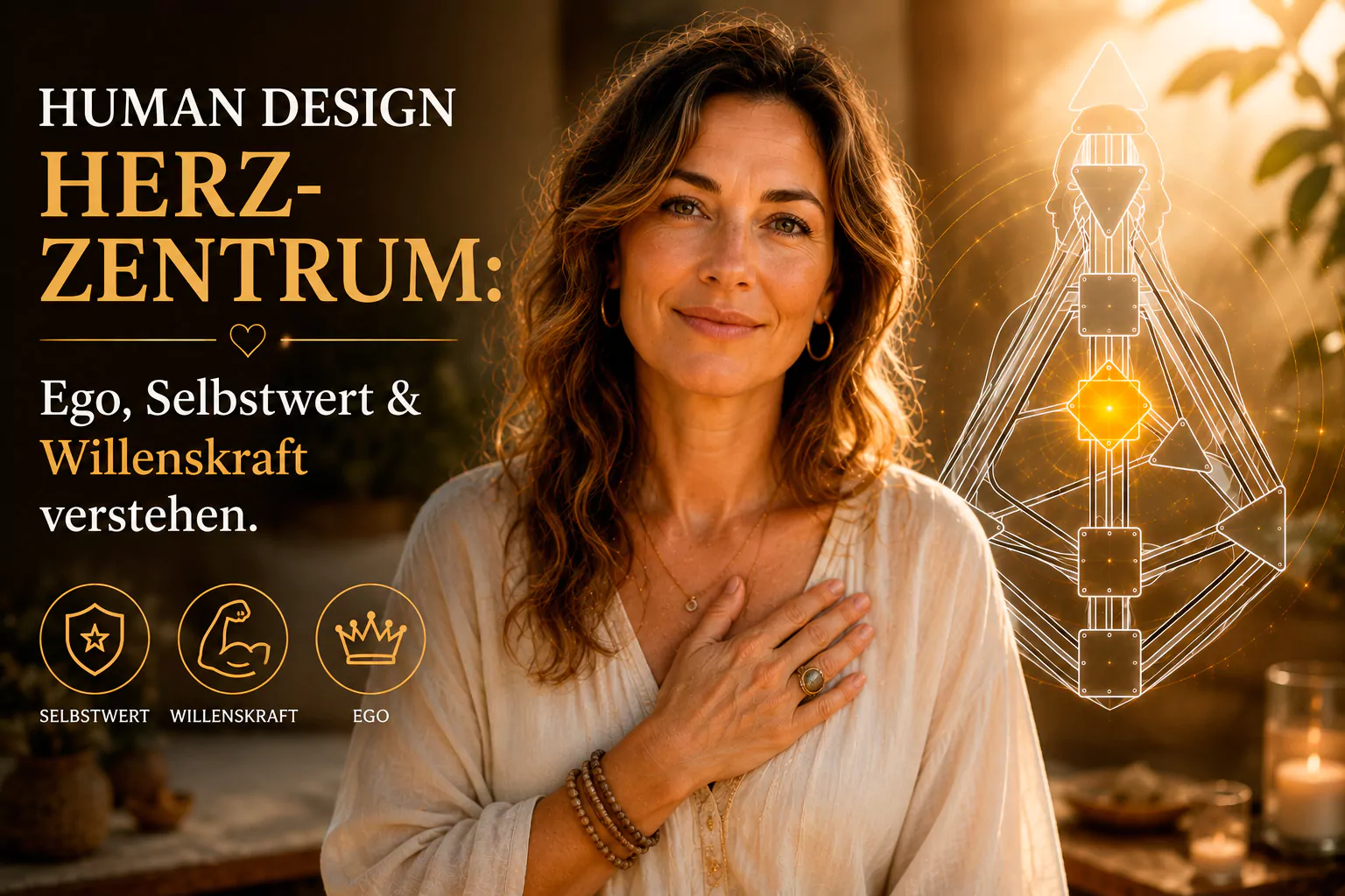 Human Design Herz-Zentrum erklärt: Ego, Selbstwert, Willenskraft, Versprechen, materielle Ziele und den gesunden Umgang mit Leistungsdruck verstehen