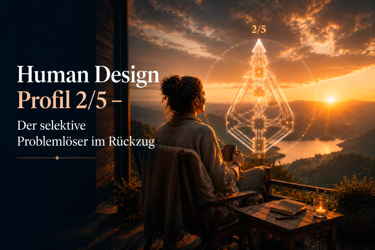 Human Design Profil 2/5 erklärt: selektiver Problemlöser im Rückzug mit natürlicher Begabung und praktischer Lösungsstärke